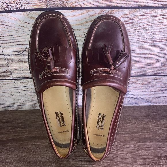 Men’s JOHNSTON & MURPHY Fowler Kiltie Tassel Style 25-8334 - Size 8 Sheepskin - Picture 14 of 14